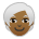 Person: Medium-dark Skin Tone, White Hair Emoji Copy Paste ― 🧑🏾‍🦳 - sony-playstation