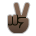 Victory Hand: Dark Skin Tone Emoji Copy Paste ― ✌🏿 - sony-playstation