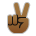 Victory Hand: Medium-dark Skin Tone Emoji Copy Paste ― ✌🏾 - sony-playstation