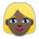 Woman: Dark Skin Tone, Blond Hair Emoji Copy Paste ― 👱🏿‍♀ - sony-playstation