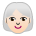 Woman: Light Skin Tone, White Hair Emoji Copy Paste ― 👩🏻‍🦳 - sony-playstation