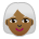 Woman: Medium-dark Skin Tone, White Hair Emoji Copy Paste ― 👩🏾‍🦳 - sony-playstation