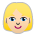 Woman: Medium-light Skin Tone, Blond Hair Emoji Copy Paste ― 👱🏼‍♀ - sony-playstation