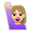 Woman Raising Hand: Medium-light Skin Tone Emoji Copy Paste ― 🙋🏼‍♀ - sony-playstation