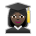 Woman Student: Dark Skin Tone Emoji Copy Paste ― 👩🏿‍🎓 - sony-playstation