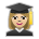 Woman Student: Medium-light Skin Tone Emoji Copy Paste ― 👩🏼‍🎓 - sony-playstation
